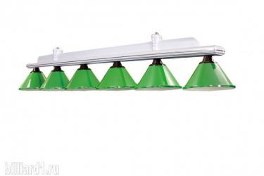 Бильярдный светильник коллекция Аттика 6 плафонов (пл. Барселона, дуб)