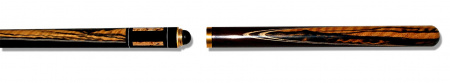 Бильярдный кий для русской пирамиды двухсоставной с удлиннителем, запил - классика (эбен, граб)