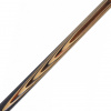 Бильярдный кий ручной работы Бориса Арисова (макасар, граб), двухсоставной с гравировкой