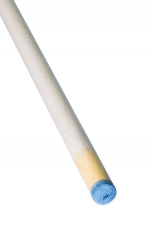 Бильярдный кий для русской пирамиды мастера Поповского двухсоставной, запил - классика 26 запилов (эбен, граб)